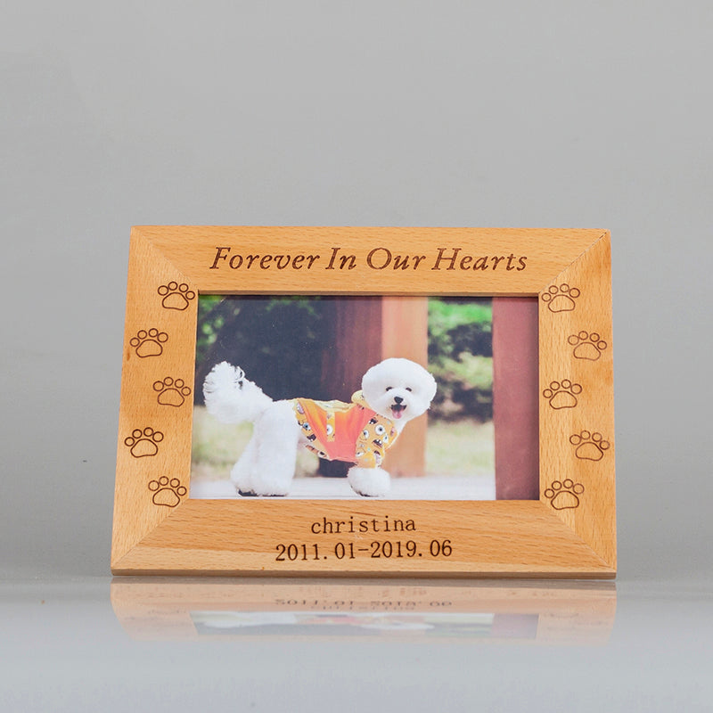 Custom Pet Memorial Photo Frame - The Pet Pillow