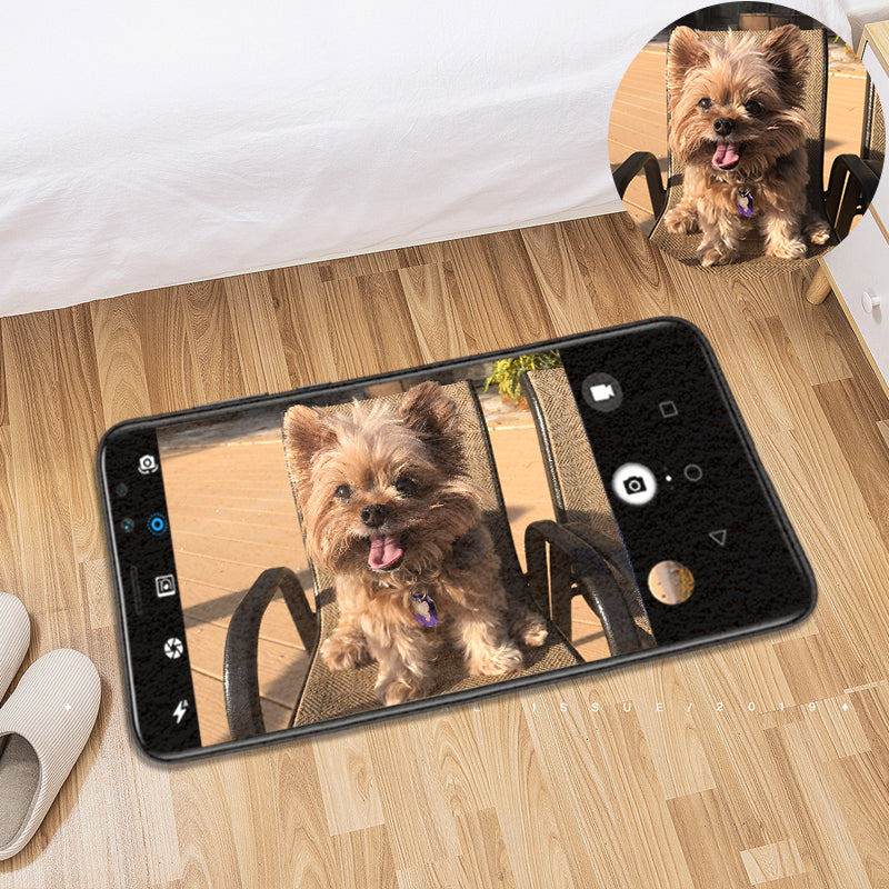 Custom Pet Camera Rug from Your Pet Photo - The Pet Pillow