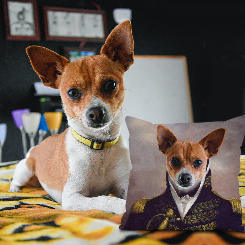Custom Pet Renaissance Photo Square Pillow - The Pet Pillow