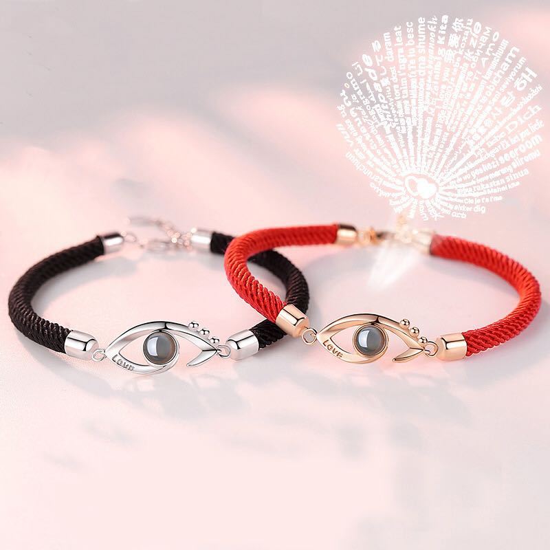 Eye Shaped Custom Pet Projection Bracelet - The Pet Pillow