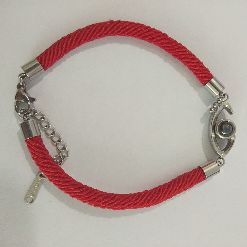 Eye Shaped Custom Pet Projection Bracelet - The Pet Pillow