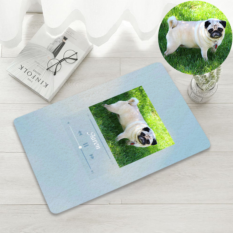Custom Pet Song Playing Rug with Your Pet Photo and Quotes - The Pet Pillow