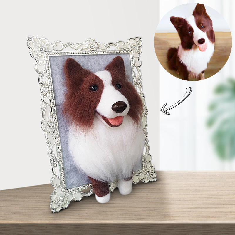 Custom Dog Stuffed Animal Photo Frame, Custom Pet Plush, Only for One Pet - The Pet Pillow