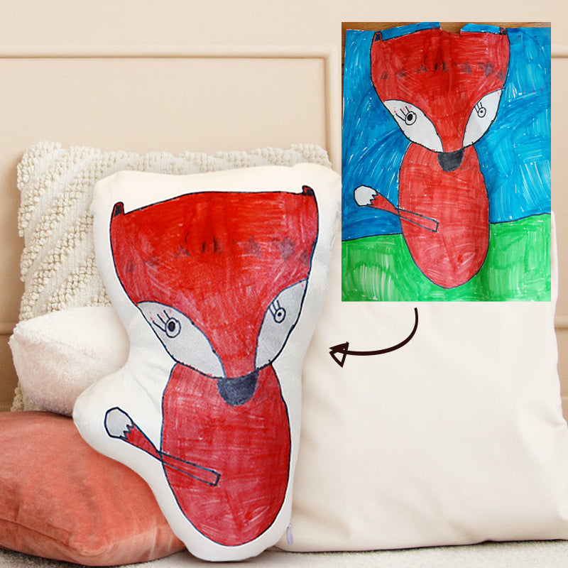 Kid's Art Custom Photo Print Pet Pillow - The Pet Pillow