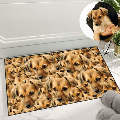 Custom Pet Photo Doormat with Full Dog Cat Face - The Pet Pillow