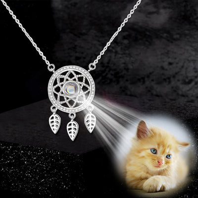 Custom Pet Projection Necklace - Capture Your Heart - The Pet Pillow