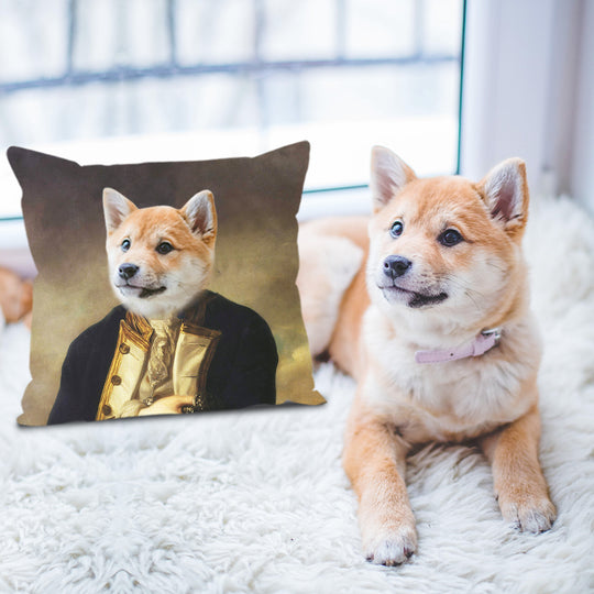 Custom Pet Renaissance Photo Square Pillow - The Pet Pillow