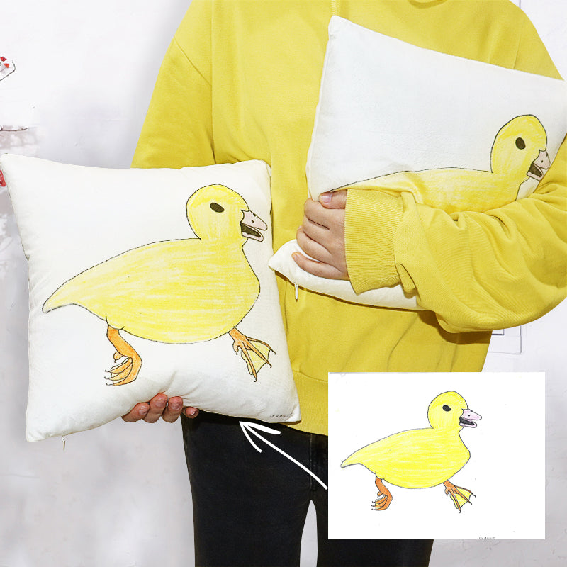 Kid's Art Custom Photo Print Pet Pillow - The Pet Pillow