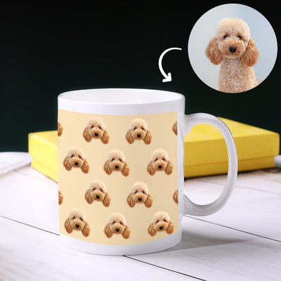 Customized Multi Pet Head Mug by Pet Photo - The Pet Pillow