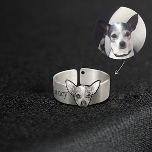 Custom Pet Shaped Ring Like Your Photo - The Pet Pillow