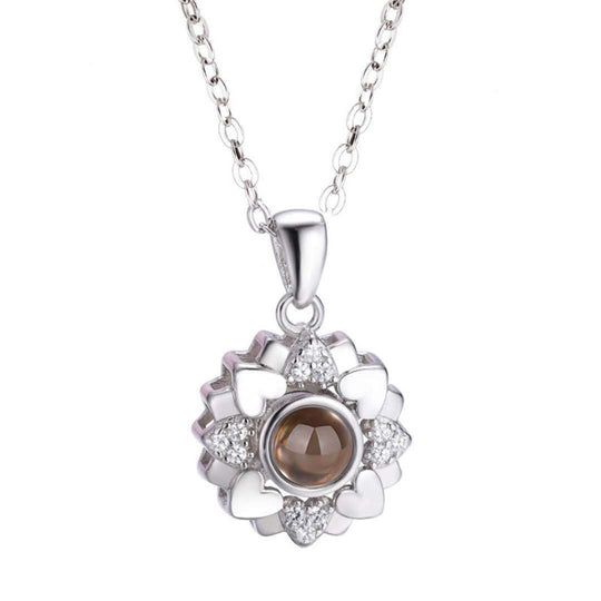 Custom Pet Sunflower Projection Necklace - The Pet Pillow
