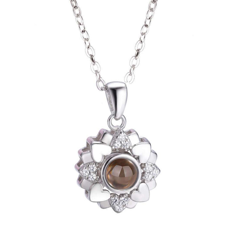 Custom Pet Sunflower Projection Necklace - The Pet Pillow