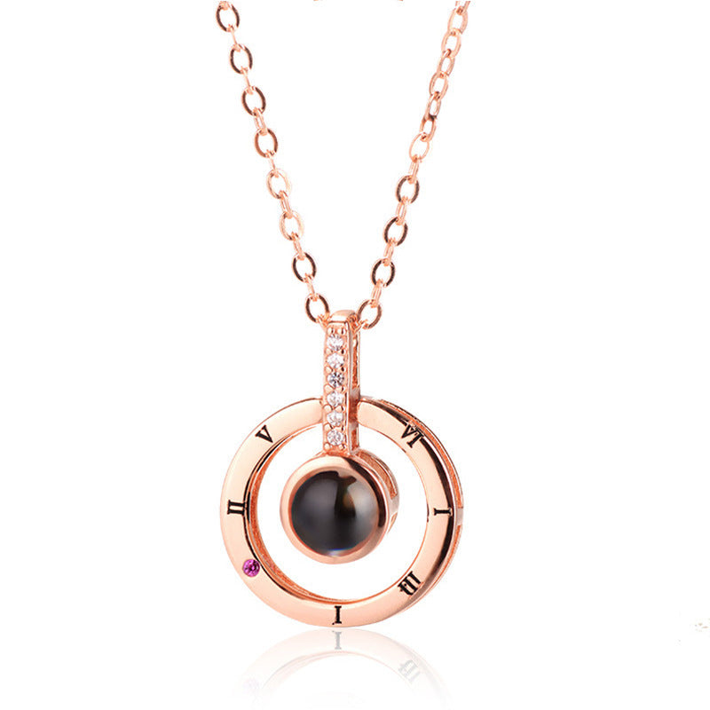 Custom Ring Style Pet Projection Necklace - The Pet Pillow