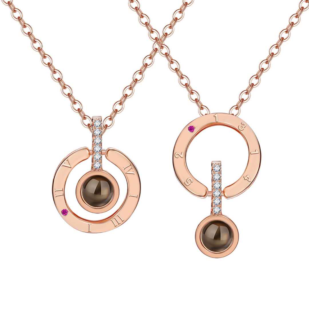 Custom Ring Style Pet Projection Necklace - The Pet Pillow