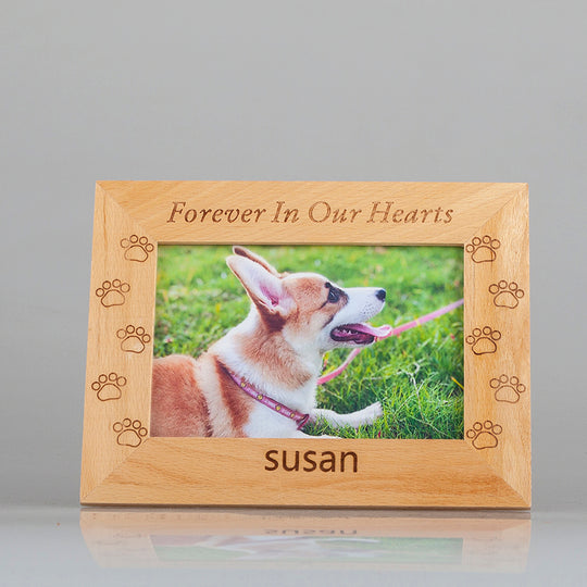 Custom Pet Memorial Photo Frame - The Pet Pillow