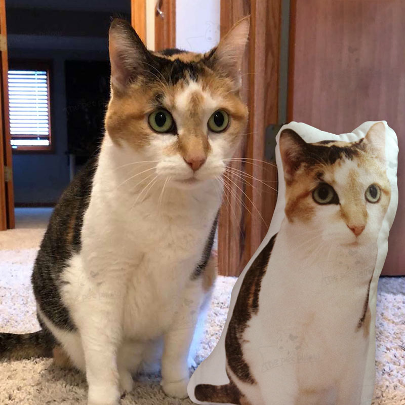 Custom Cat Shaped Memorial Pillow for Pet Owners from Your Cat Picture - The Pet Pillow