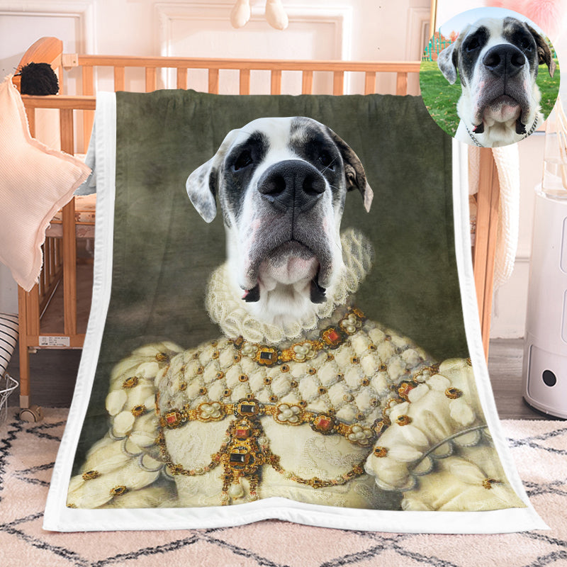 The Princess - Custom Pet Renaissance Blanket - The Pet Pillow