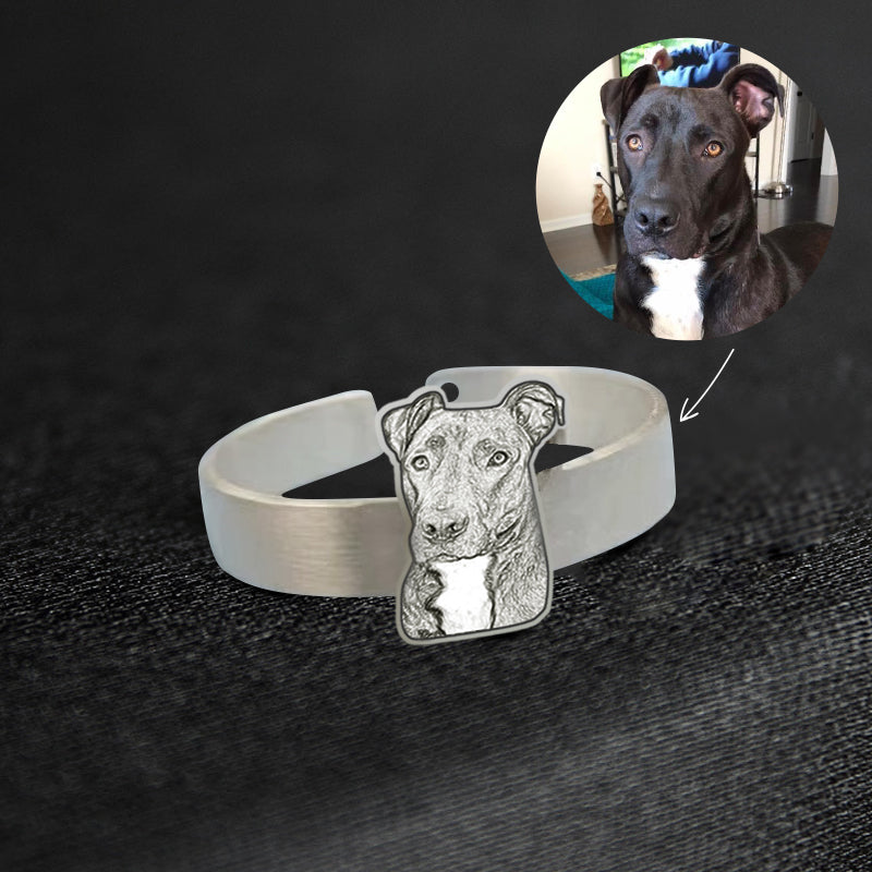 Custom Pet Shaped Ring Like Your Photo - The Pet Pillow