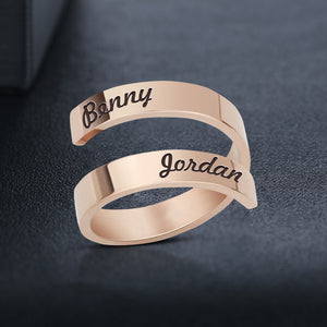 Custom Pet Name Loop Ring - The Pet Pillow