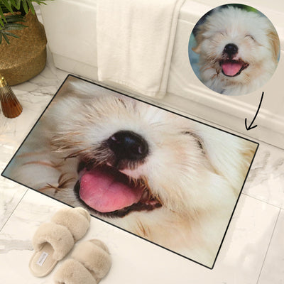 Custom Pet Face Close-up Photo Doormat - The Pet Pillow