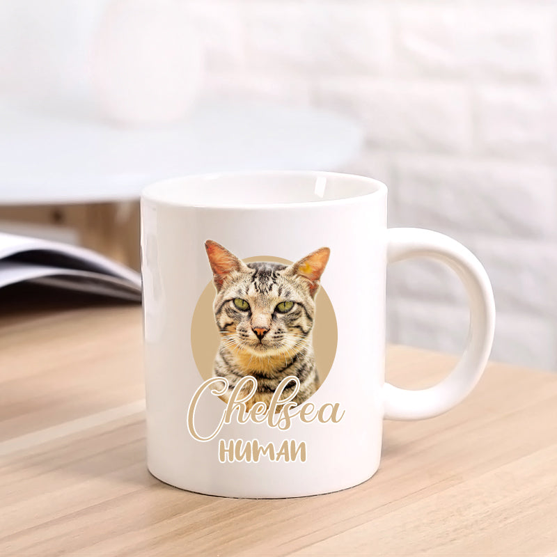 Custom Pet Photo Name Mug, Exclusive Mug - The Pet Pillow