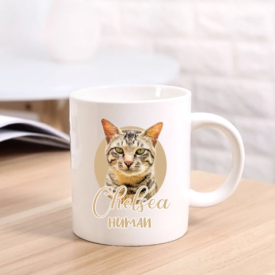 Custom Pet Photo Name Mug, Exclusive Mug - The Pet Pillow