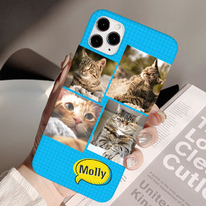 Custom Pet Photo Collage Phone Case with 4 Pet Pictures - The Pet Pillow