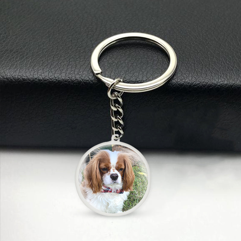 Customized Pet Epoxy Photo Keychain, Three Type - The Pet Pillow