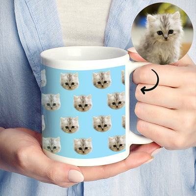 Customized Multi Pet Head Mug by Pet Photo - The Pet Pillow