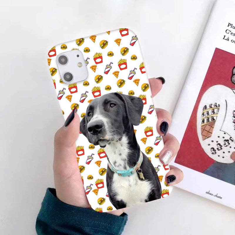 Custom Pet and Favorite Fast Food Phone Case - The Pet Pillow