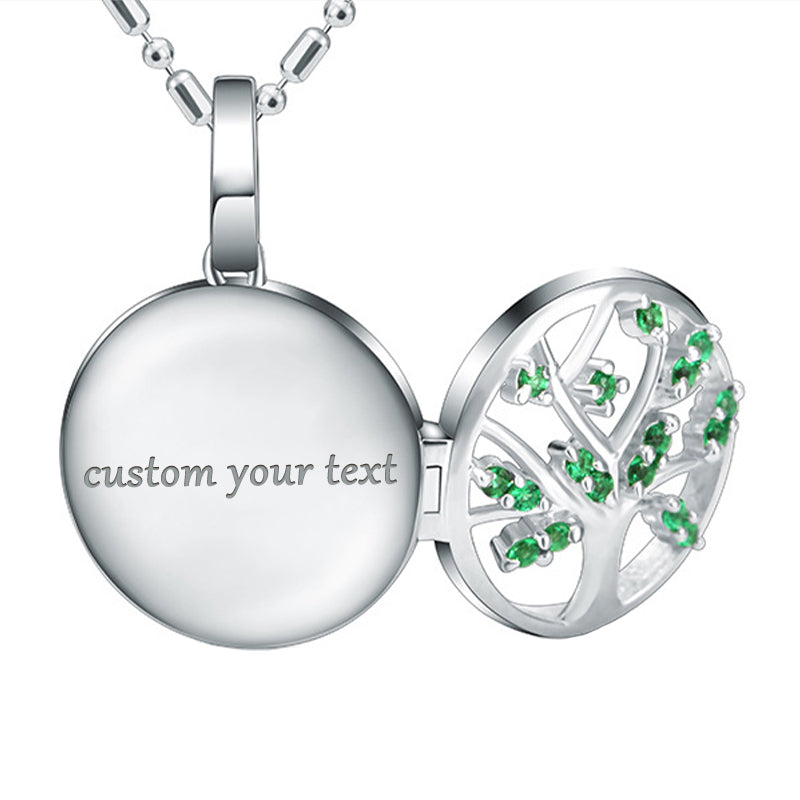 Custom Pet Photo Tree of Life Flip Necklace - The Pet Pillow