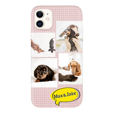 Custom Pet Photo Collage Phone Case with 4 Pet Pictures - The Pet Pillow