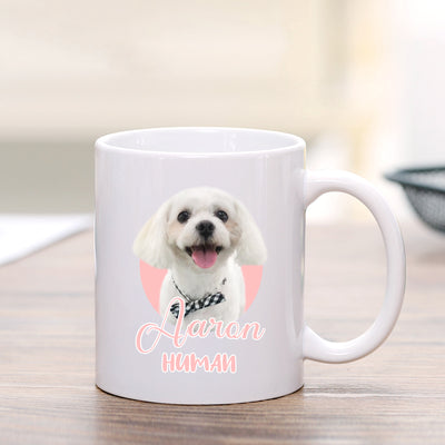Custom Pet Photo Name Mug, Exclusive Mug - The Pet Pillow
