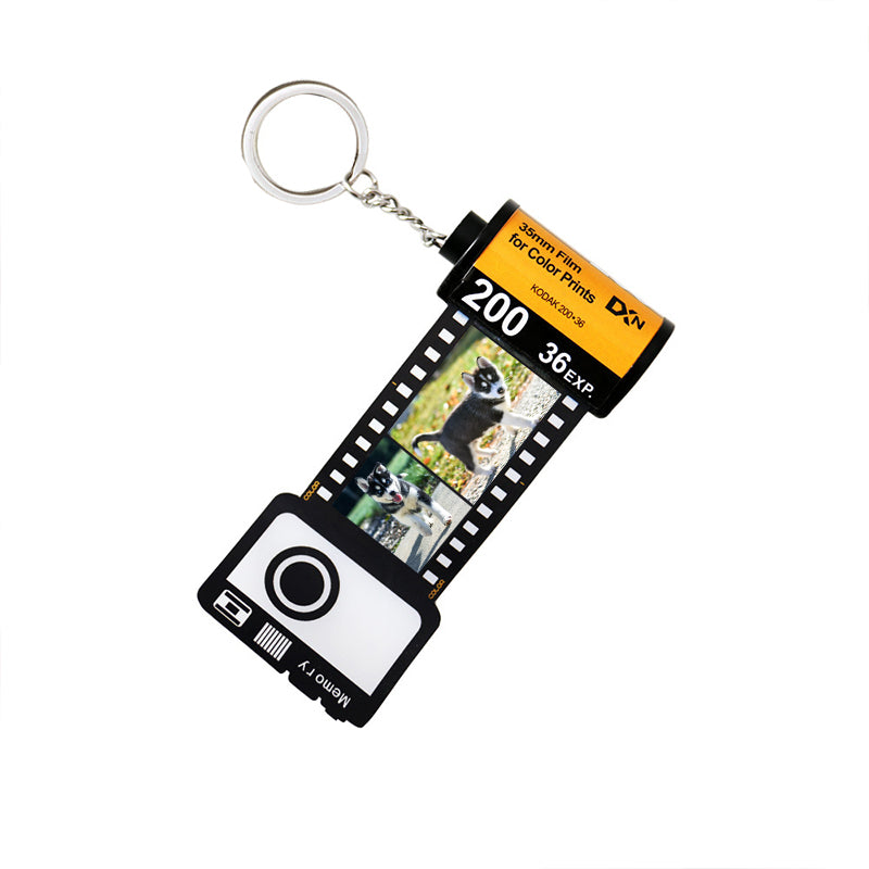 Custom Pet Film Roll Keychain, Memorial Keychain from Pet Photo - The Pet Pillow