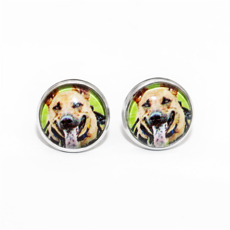 Customize Pet Resin Earrings from Your Pet Photo - The Pet Pillow