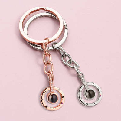 Custom Ring Style Pet Keychain Necklace - The Pet Pillow