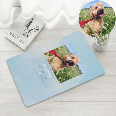 Custom Pet Song Playing Rug with Your Pet Photo and Quotes - The Pet Pillow