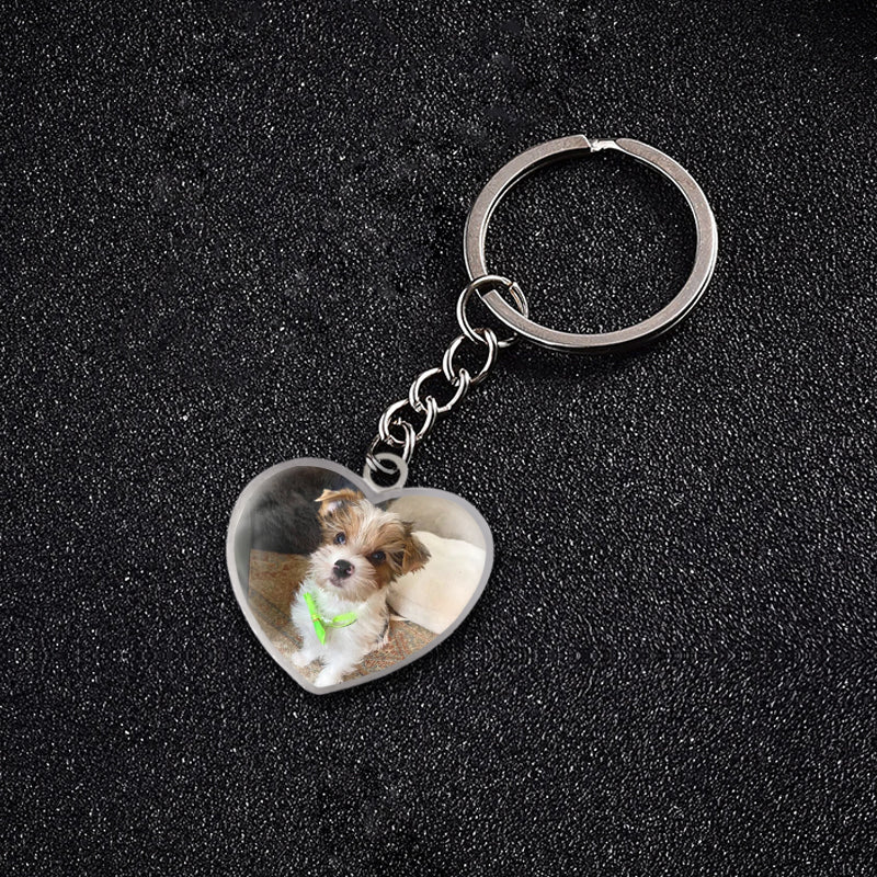 Customized Pet Epoxy Photo Keychain, Three Type - The Pet Pillow