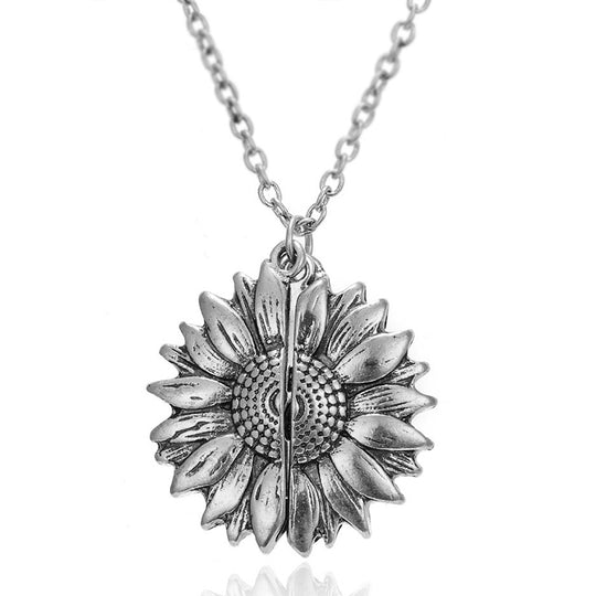 Custom Pet Photo Sunflower Necklace - The Pet Pillow