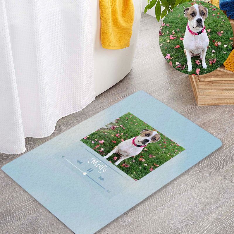 Custom Pet Song Playing Rug with Your Pet Photo and Quotes - The Pet Pillow