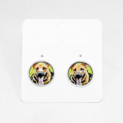 Customize Pet Resin Earrings from Your Pet Photo - The Pet Pillow