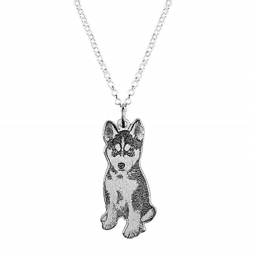 Custom Pet Necklace lookalike Your Pet Shape - 925 Sterling Silver - The Pet Pillow