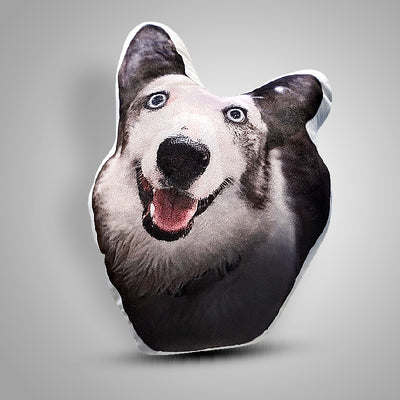 Custom Pet Face Shaped Pillow from Your Pet Photos, Customized Pet Head Pillows - The Pet Pillow