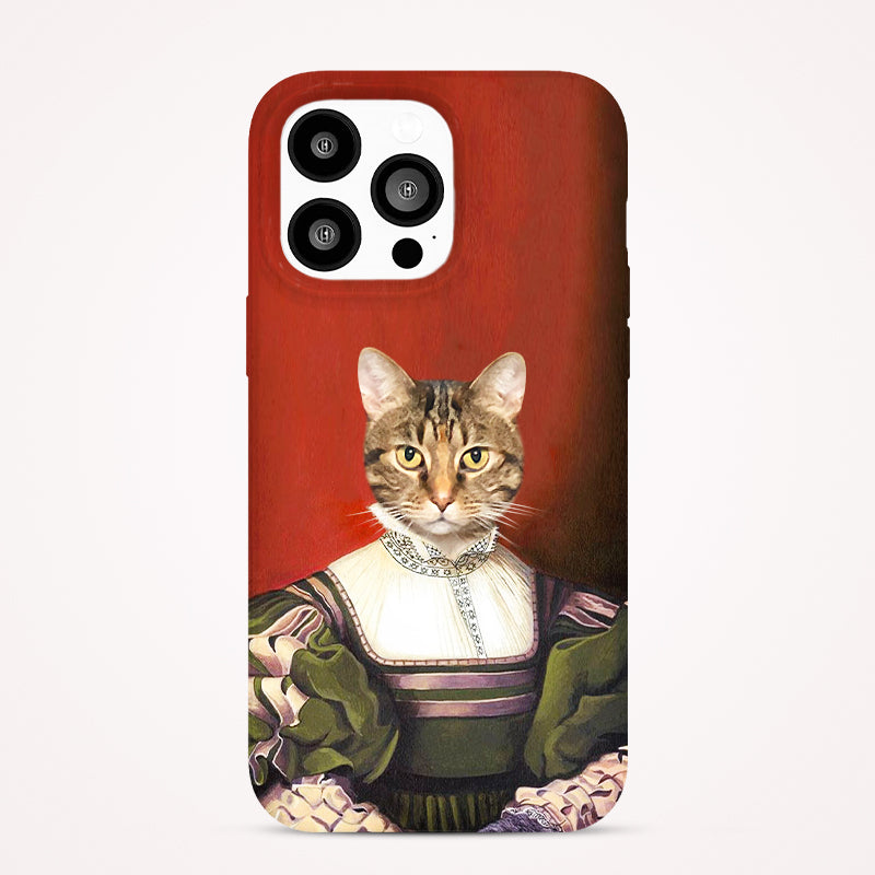 Custom Pet Renaissian Phone Case with Your Pet Photo - The Ladys - The Pet Pillow