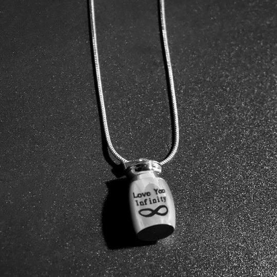 Custom Pet Ash Necklace - Jar Shape - The Pet Pillow