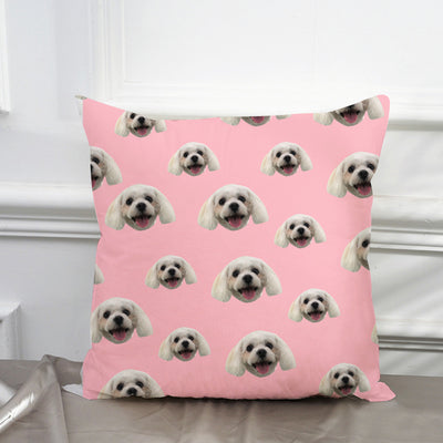 Custom Pet Multi Face Square Pillow Double Sided Printing - The Pet Pillow