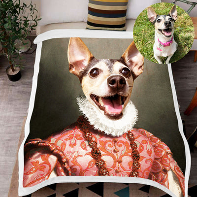 The Red Rose - Custom Pet Renaissance Blanket - The Pet Pillow