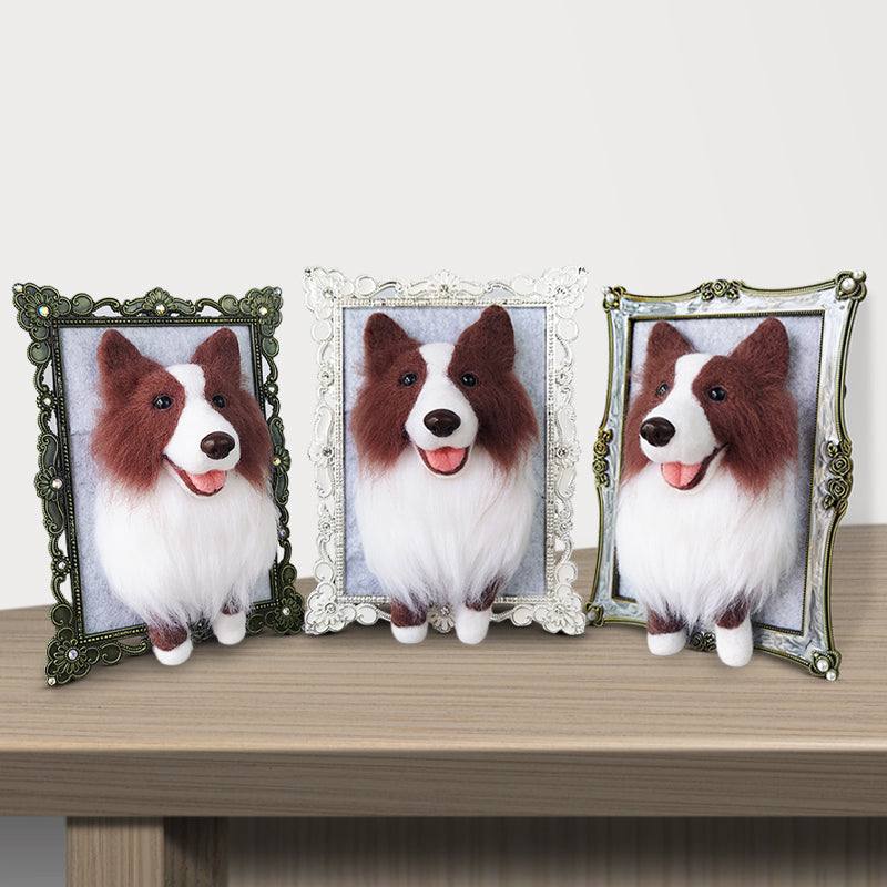 Custom Dog Stuffed Animal Photo Frame, Custom Pet Plush, Only for One Pet - The Pet Pillow