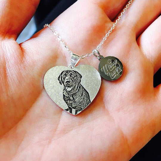 Custom Pet Memorial Heart Shape Charm Bracelet - The Pet Pillow