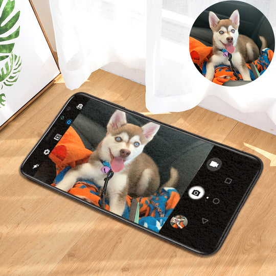 Custom Pet Camera Rug from Your Pet Photo - The Pet Pillow